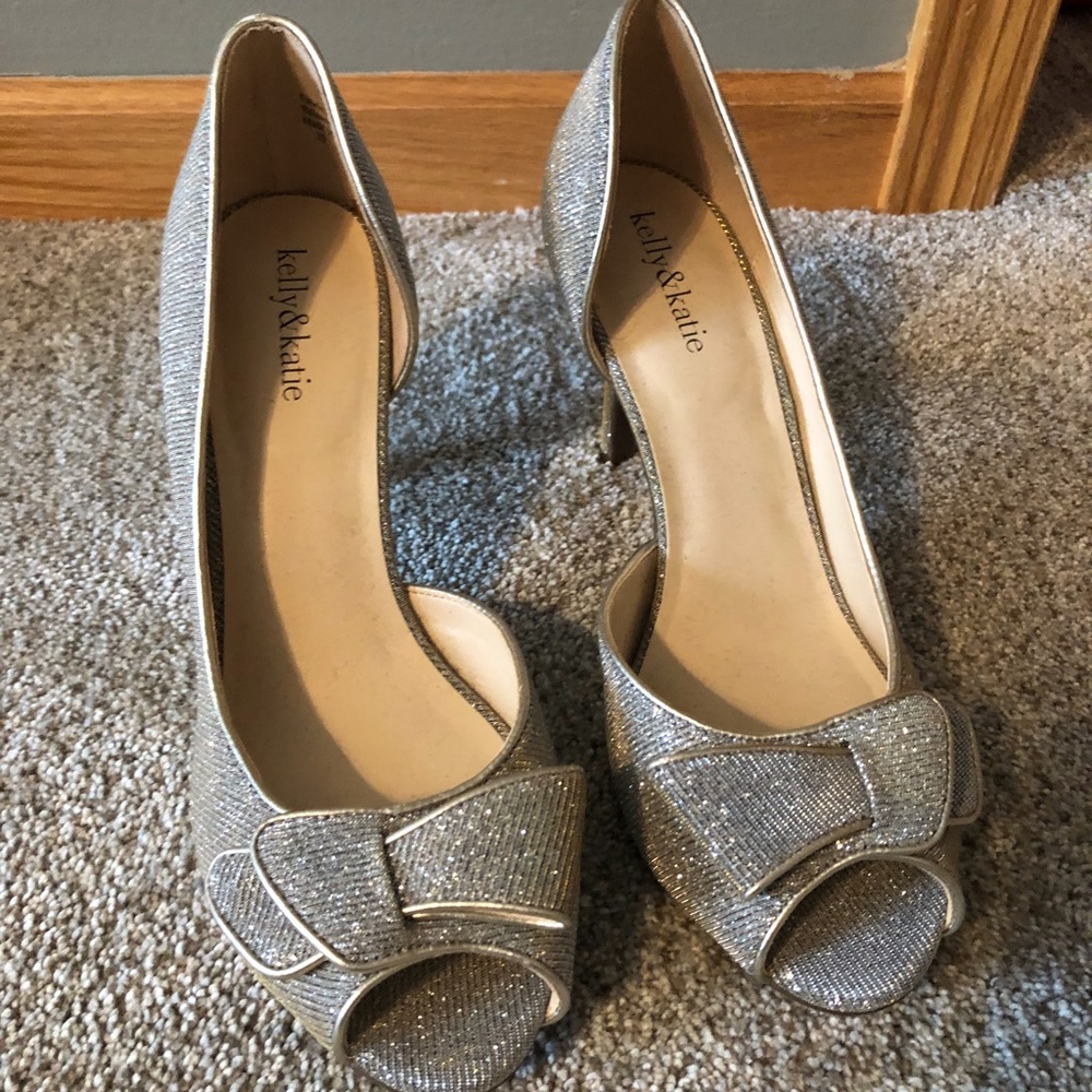 Gold and Silver Sparkle Heels
